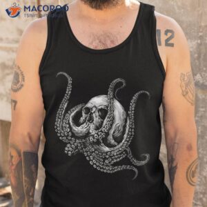 octopus sugar skull graphic shirt tank top