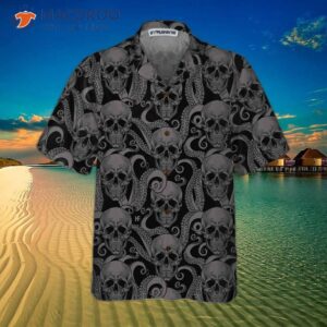 octopus tentacles and skull hawaiian shirt cool shirt for 2