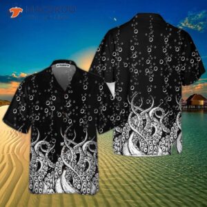 octopus tentacles with ocean bubbles hawaiian shirt cool best print gift 0