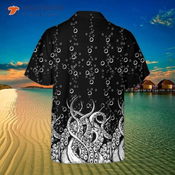 Octopus Tentacles With Ocean Bubbles Hawaiian Shirt, Cool Best Print Gift