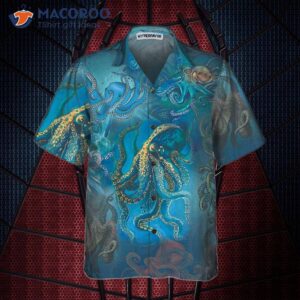 octopus under the ocean hawaiian shirt short sleeve shirt for 2