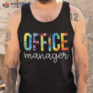 office manager tie dye appreciation day hello back to school shirt tank top