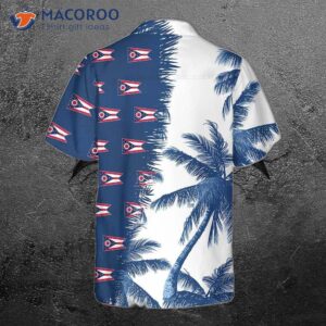 ohio flag and palm tree hawaiian shirt state gift for 1