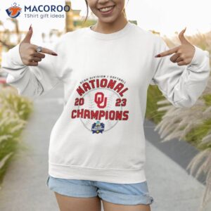 oklahoma sooners 2023 ncaa softball womens cws champions shirt sweatshirt 1