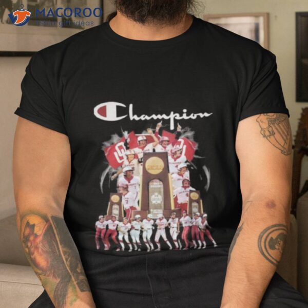 Oklahoma Sooners Champion 2023 Ncaa Softball Shirt