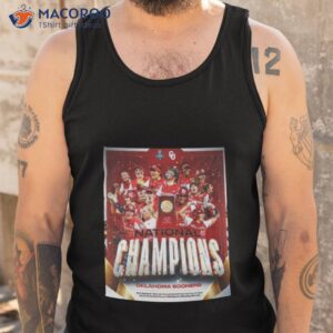 oklahoma sooners softball are 2023 ncaa national champions womens college world series shirt tank top