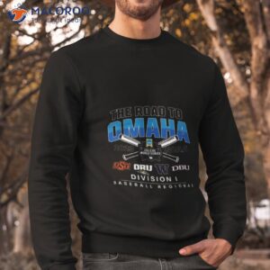 oklahoma state 2023 ncaa di baseball regional the road to omaha shirt sweatshirt