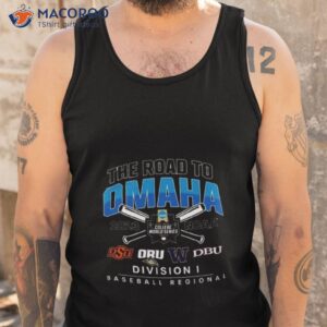 oklahoma state 2023 ncaa di baseball regional the road to omaha shirt tank top