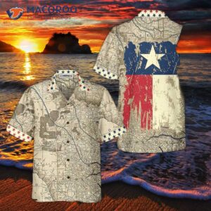 old map of texas vintage hawaiian shirt unique for lovers 0