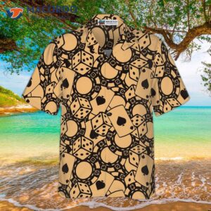 old retro poker hawaiian shirt for 2