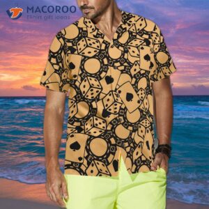 old retro poker hawaiian shirt for 3