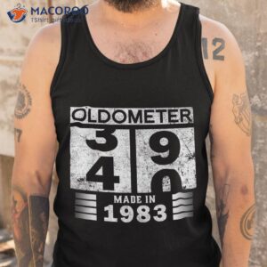 oldometer 39 40 b day made in 1983 funny 40th birthday dad shirt tank top