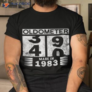 oldometer 39 40 b day made in 1983 funny 40th birthday dad shirt tshirt