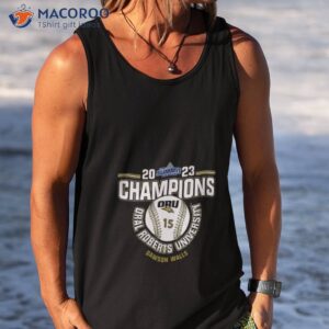 oral roberts university dawson walls 2023 ncaa baseball summit league champions shirt tank top