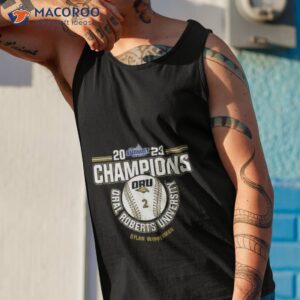 Oral Roberts University Dylan Wipperman 2023 Ncaa Baseball Summit League Champions Shirt 3 oral roberts university dylan wipperman 2023 ncaa baseball summit league champions shirt tank top 1