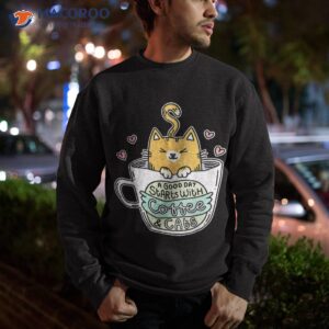 orange cat tshirt lover shirt coffee cats shirt sweatshirt