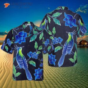 Oriental-Style Songbird Hawaiian Shirt