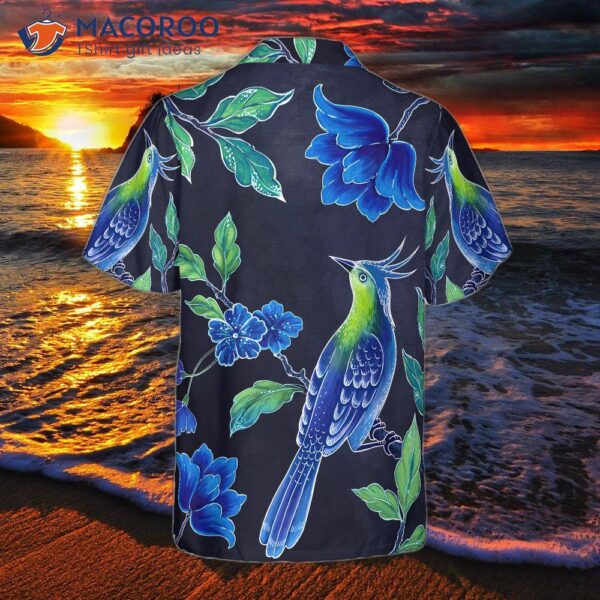 Oriental-Style Songbird Hawaiian Shirt