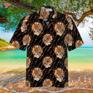 oriental style tiger hawaiian shirt 2