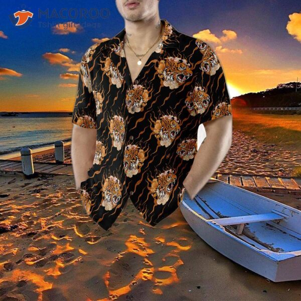 Oriental-style Tiger Hawaiian Shirt