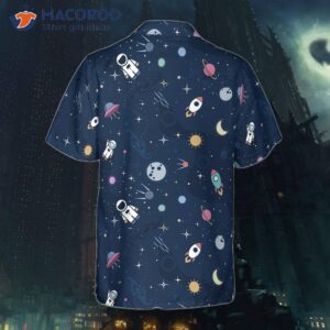 outer space hawaiian shirt 1