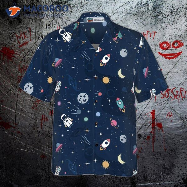 Outer Space Hawaiian Shirt