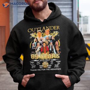 outlander 09 years 2014 2023 thank you for the memories signatures shirt hoodie