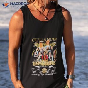 outlander 09 years 2014 2023 thank you for the memories signatures shirt tank top