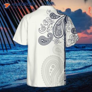 Paisley Abstract Pattern Hawaiian Shirt, Shirt For And , Print