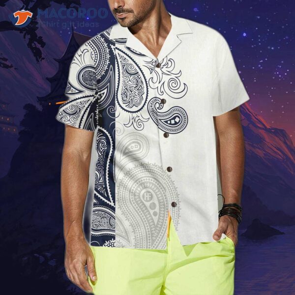 Paisley Abstract Pattern Hawaiian Shirt, Shirt For And , Print