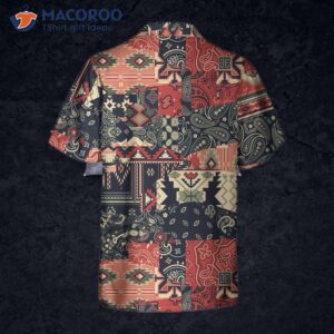 paisley and motifs abstract pattern native american hawaiian shirt unique gift 1