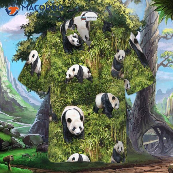 Panda Tree Hawaiian Shirt