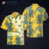 Panda Yellow Tropical Custom Hawaiian Shirt