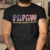 Papaw The Veteran Myth Legend Fathers Day Grandpa Shirt