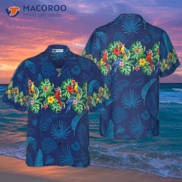 Parrot Aloha Shirt For ‘s Hawaiian