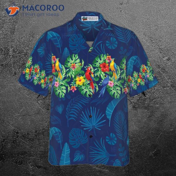 Parrot Aloha Shirt For ‘s Hawaiian