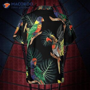 parrots in the tropical rainforest wear hawaiian shirts 1