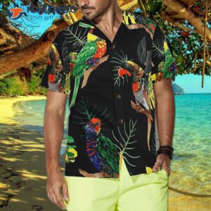 parrots in the tropical rainforest wear hawaiian shirts 3