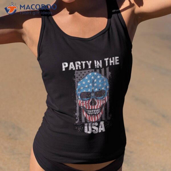 Party In The Usa Happy Vintage American Flag 4th Of July Shirt