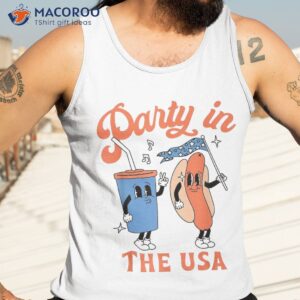 party in the usa shirt hot dog love funny 4th of july tank top 3