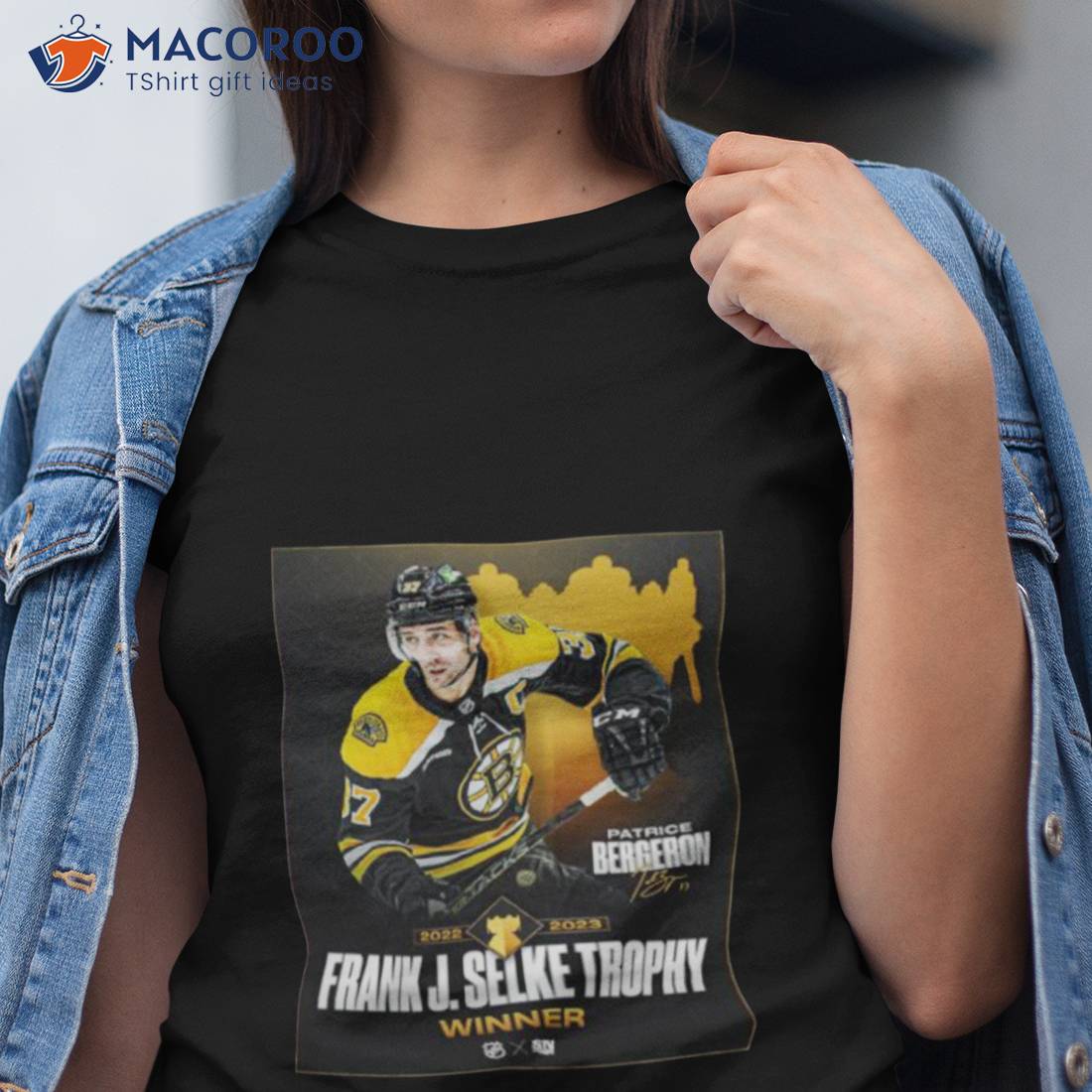 Patrice Bergeron 2022 2023 Frank J Shirt Patrice Bergeron 2022 2023 Frank J Shirt