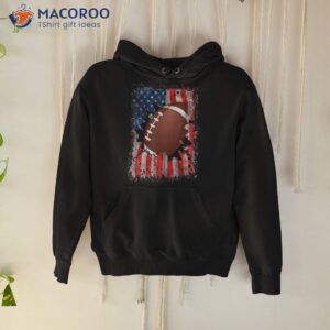 Patriotic American Football Rugby 4th Of July Flag Shirt