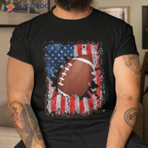 patriotic american football rugby 4th of july flag shirt tshirt