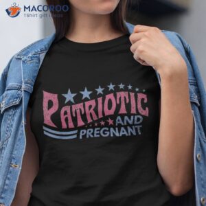 Patriotic And Pregnant Baby Reveal 4th Of July Pregnancy Mom Shirt
