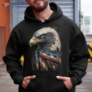 Patriotic Bald Eagle 4th Of July Usa American Flag Shirt