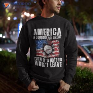 patriotic baseball 4th of july america a country so great shirt sweatshirt