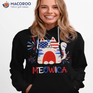 patriotic cat meowica 4th of july funny kitten lover shirt hoodie 1 4