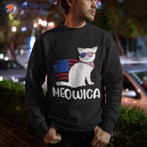 patriotic cat meowica 4th of july funny kitten lover shirt sweatshirt 2