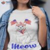 Patriotic Cat Meowica 4th Of July Funny Kitten Lover Shirt