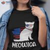 Patriotic Cat Meowica 4th Of July Funny Kitten Lover Shirt